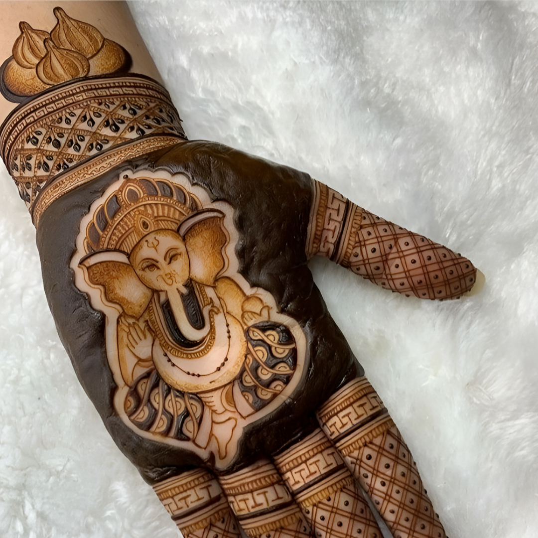Ganesha mehndi design